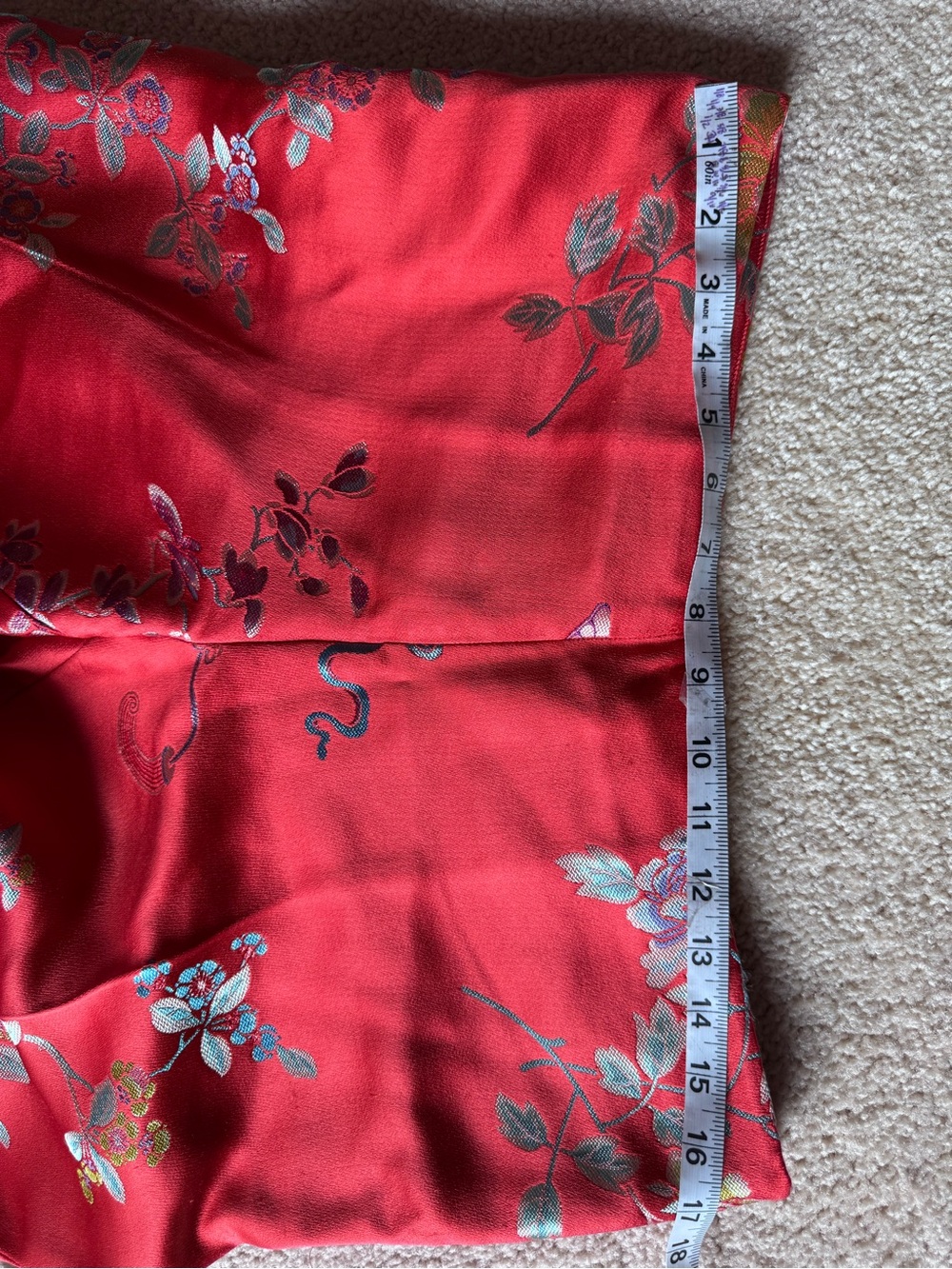 Ralph Lauren Sport: Red Floral Brocade Pants. Size 8-10 - Picture 10 of 16